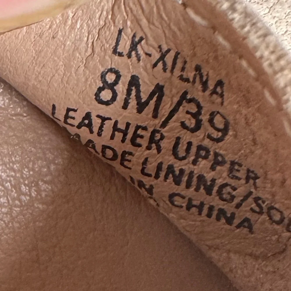 Lucky Brand Xilna Leather Slingback Heels Brown Womens Size 8 - Picture 13 of 14